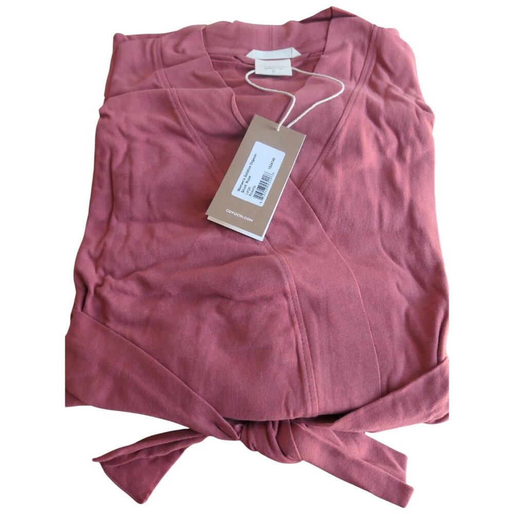 Coyuchi-Women’s solstice organic short robe-Large-NWT